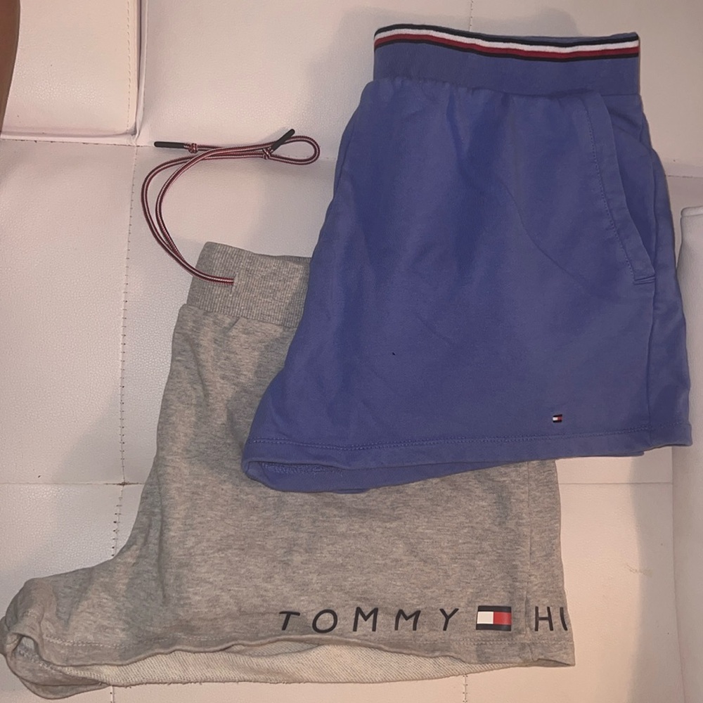 TOMMY HILFIGER SHORTS GRAY AND BLUE